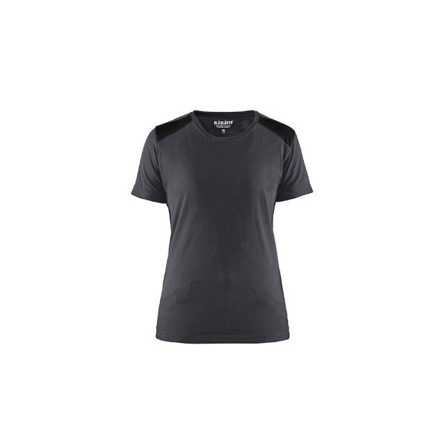 T-SHIRT 3479 1042 DAM MELLANGRÅ/SVART XXXL | Beijerbygg Byggmaterial